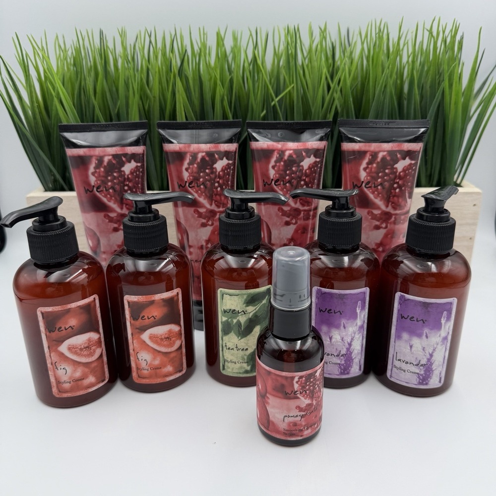 Lot of Wen Chaz Dean Hair Care Styling Products Crème Serum Finishing Treatment